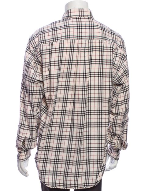 mens burberry plaid oxford 897|burberry long sleeve shirts.